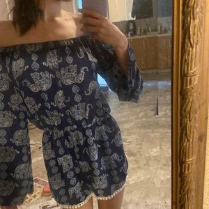 Elephant blue jumpsuit